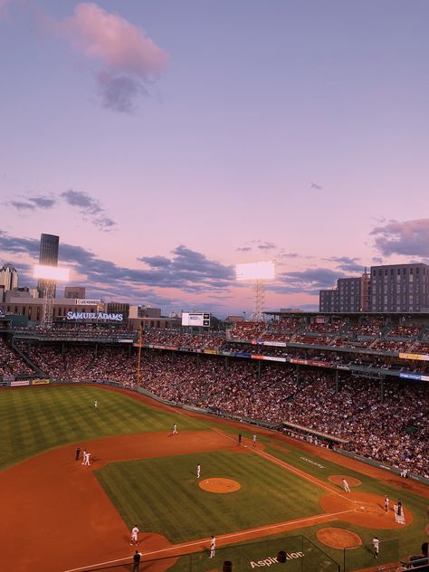 Red Baseball Aesthetic, Boston Fenway Park, Fenway Park Aesthetic, Baseball Stadium Aesthetic, Red Sox Aesthetic, Boston Aesthetic Summer, Baseball Game Aesthetic, Baseball Aesthetic, Usa Aesthetic