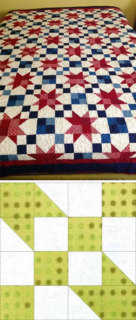 Road to Oklahoma Block Quilt Pattern Road To Oklahoma Quilt, Free Quilting Patterns, Block Quilt, Scrappy Quilt Patterns, Pattern Quilt, American Quilt, Patriotic Quilts, Quilt Of Valor, Log Cabin Quilts