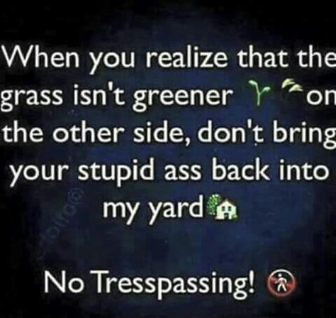 Ol dirty ass, trick  ass bitch Kick Rocks, No Trespassing, Meant To Be Quotes, When You Realize, The Grass, Bones Funny, Real Talk, The Other Side, The Words