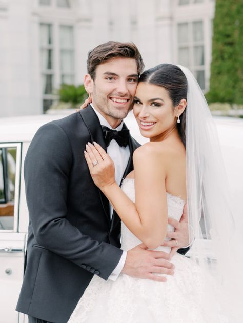 Ashley Iaconetti, Rosecliff Mansion, Weddings By Color, Bride And Groom Pictures, Wedding Vows, Fairytale Wedding, Wedding Poses, Wedding Looks, Bride Hairstyles