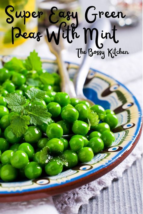 Super Easy Green Peas With Mint Recipe is an Irish recipe that combines fresh peas from the garden with fresh mint. Perfect for Spring, Easter or even a St. Patrick's Day celebration! #peasandmint #Irishrecipes #Irishpeas Green Pea Salad, Green Peas Recipes, Pea Salad Recipes, Fresh Peas, Scottish Recipes, Easter Dinner Recipes, Mint Recipes, Pea Recipes, Vegetable Side