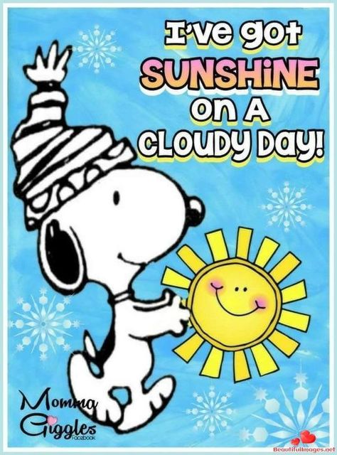 I've got sunshine on a cloudy day Funny Christmas Images, Birthday Greetings For Facebook, Charlie Brown Quotes, Sunshine On A Cloudy Day, Good Morning Snoopy, Snoopy Cartoon, Snoopy Funny, Snoopy Images, Peanuts Cartoon