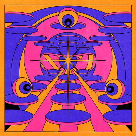 Eyes Illustration Design, Electric Illustration, Energetic Graphic Design, Noise Illustration, Music Animation, Motion Graphs, Trippy Art, Animation Design, Eye Art