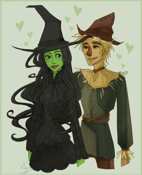 Fiyero and Elphaba Arte Nerd, Wicked Musical, Wicked Witch Of The West, Theatre Geek, Defying Gravity, Musical Plays, Theatre Nerds, Theatre Life, Girl Illustration