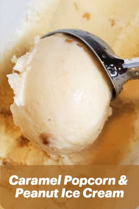 Caramel Popcorn Ice Cream, Peanut Ice Cream, Peanut Popcorn, Popcorn Ice Cream, Ice Cream Sauce, Ice Cream Maker Recipes, Cracker Jack, Ninja Creami, Love Ice Cream