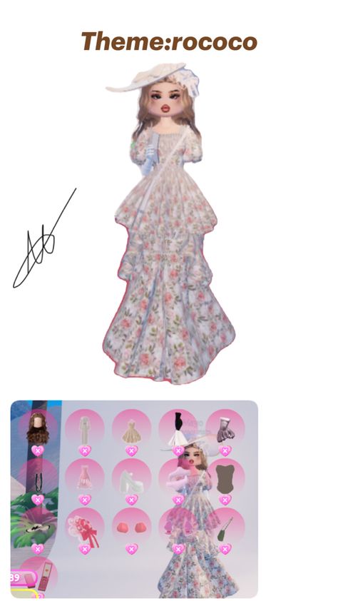 Theme:ROCOCO Rococo Dress, Rococo Fashion, Theme Dress, Rococo, Dress To Impress