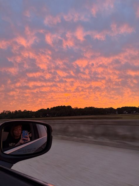 Sunset car photo South Carolina skies Colorful sunset Aesthetic sky photography Colorful Sunset, Aesthetic Sky, Car Photo, Sunset Aesthetic, Car Photos, Sky Photography, South Carolina, Photography, Color