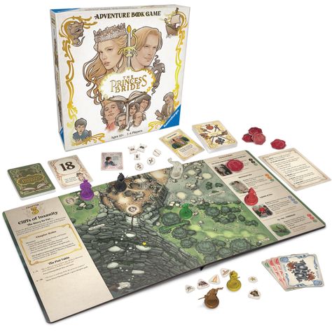 There’s a "The Princess Bride" Board Game? Inconceivable! - Tinybeans Dread Pirate Roberts, Bride Game, The Princess Bride, Cooperative Games, Strategy Board Games, The Forces Of Evil, Nathan Fillion, Fantasy Films, Princess Bride