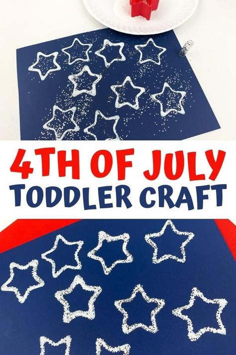 4th Of July Toddler, Preschool Playground, Fourth Of July Crafts For Kids, Printed Placemats, Easy Toddler Crafts, Toddler Craft, 4th July Crafts, Preschool Craft, Sensory Crafts