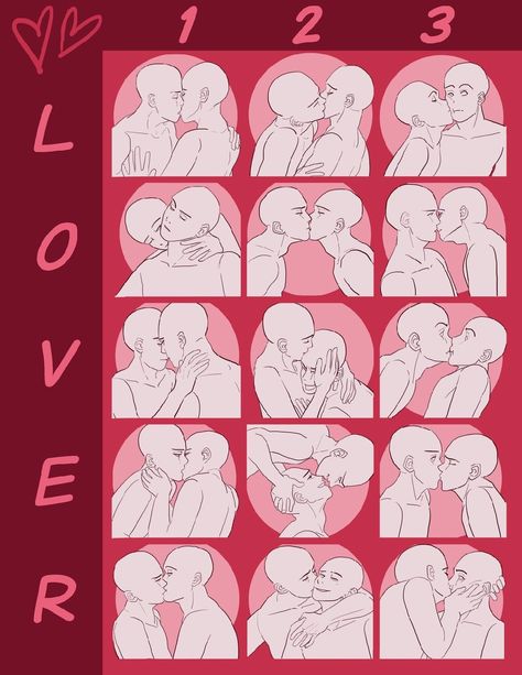 Couple Bases Reference, Cute Kissing Poses Drawing Art Reference, Kiss Reference Art, Almost Kissing Reference Drawing Pose, Tall Girlfriend Short Boyfriend Art, Kiss Base Reference, Kissing Pose Drawing Reference Couple, Couple Poses Drawing Reference Kiss, Drawing Reference Kissing