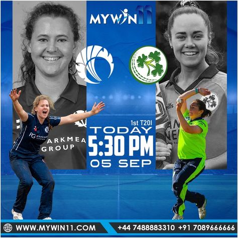 Predict Todays match and win on Scotland vs Ireland 🟧 ALL MATCHES AVAILABLE GET YOUR ID NOW 🟧Join Now : www.mywin11.com ✅ GET 🆔 FOR FREE ✅ UPTO 10% REAL CASH ✅ 4000+ GAMES 🎰 ✅ 24/7 CUSTOMER SUPPORT 📢 WhatsApp: https://wa.me/+917089666666 #Scotland #Ireland #SCOvsIRE #IREvsSCO #SCOvIRE #IREvSCO #casinoindia #bettingid #casinowinnings #betting #bettingtips #cricketfans #casinofan #cricket #cricketchallenge #ODI #cricketnews #cricketlovers #footballchallenge Cricket Match, Fantasy Sports, Cricket News, Scotland, For Free, Baseball Cards, Baseball, Sports, Movie Posters