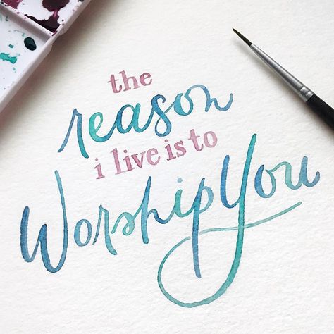 Light Lettering on Instagram: ““The reason I live is to worship You.” Have you ever heard this worship song? It’s one of my favorite songs 🙌 Swipe to see a process video…” Light Lettering, Light Letters, Worship Songs, Have You Ever, Hand Lettering, Worship, Verses, Bible Verses, My Favorite