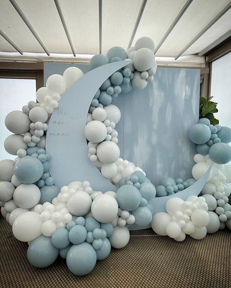 Shower Balloon Arch, Baby Belle, Baby Shower Balloon Arch, Big Wedding Cakes, Baby Shower Balloons, Big Wedding, Cloud 9, Balloon Arch, Shower Decorations