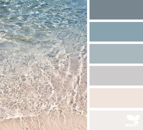 Woonkamer Beach Color Schemes, Design Seed, Seeds Color, Coastal Colors, Bathroom Color, Beach Color, Design Seeds, Coastal Interiors, Cool Ideas