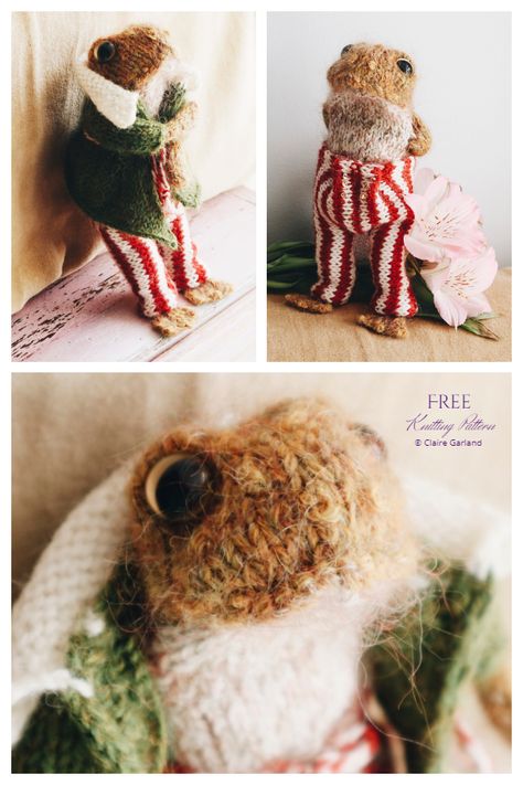 Amigurumi Mr Toad Toy Free Knitting Pattern Frog And Toad Knitting Pattern, Frog And Toad Knitting Pattern Free, Free Knitting Patterns For Frogs, Free Frog Knitting Pattern, Knitting Frog Pattern, Frog And Toad Crochet Pattern Free, Knit Frog Pattern Free, Frog Knitting Pattern, Frog Knitting