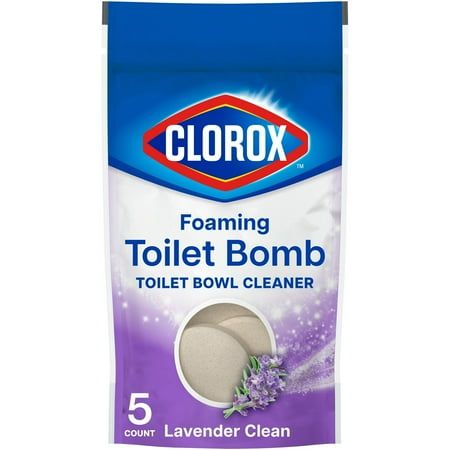 Take the ick out of cleaning. Bleach free Clorox Foaming Toilet Bomb fights stains* to keep your toilet clean and fresh. This convenient 3 in 1 cleaner cleans away stains, hard water and rust with an easy pre dosed, no mess tablet. The bleach free toilet bowl cleaner tablet features a Lavender Clean scent to neutralize odors and freshen your toilet during and after cleaning. It is easy to use, too: simply drop, brush and flush for an easier** way to keep your toilet clean. You may never like cle Remove Rust Stains, Toilet Bowl Cleaners, Clean Toilet Bowl, Scrubbing Bubbles, Cleaning Advice, Bathroom Cleaning Supplies, Toilet Bowl Cleaner, Cleaning Gadgets, Toilet Cleaner