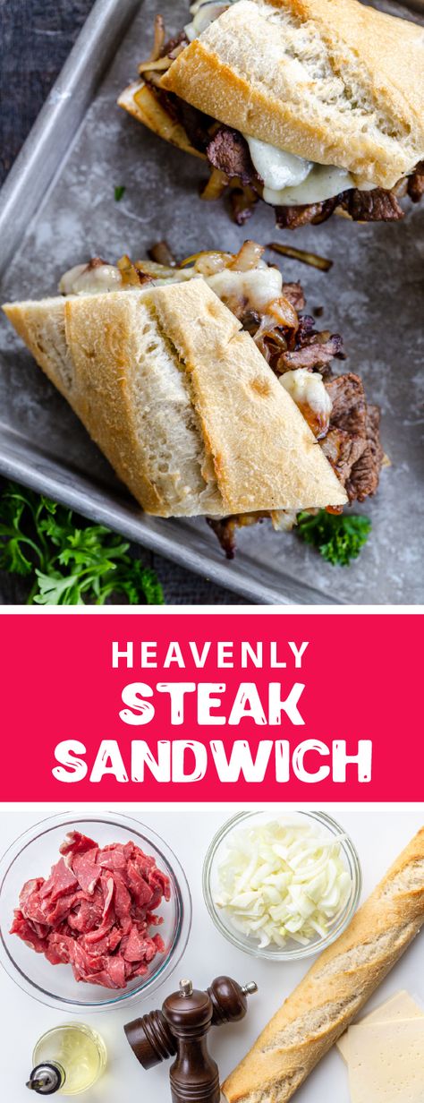 Steak Sandwich Recipe, Dinner Kids, Salami Sandwich, Steak Sandwich Recipes, Steak Sandwiches, Dinner Vegetarian, Best Sandwich Recipes, Meals Dinner, Havarti Cheese