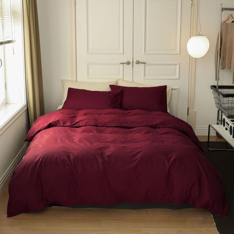 Burgundy Bedding, Red Comforter, Red Blanket, Best Duvet Covers, Best Sleep, Red Bedding, Bedroom Red, King Comforter Sets, Queen Comforter Sets