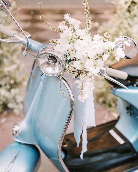 Vespa Wedding, Bronte Bride, Tuscan Wedding, Nontraditional Wedding, Creative Direction, Wedding Themes, Traditional Wedding, Blue Bird, Wedding Styles