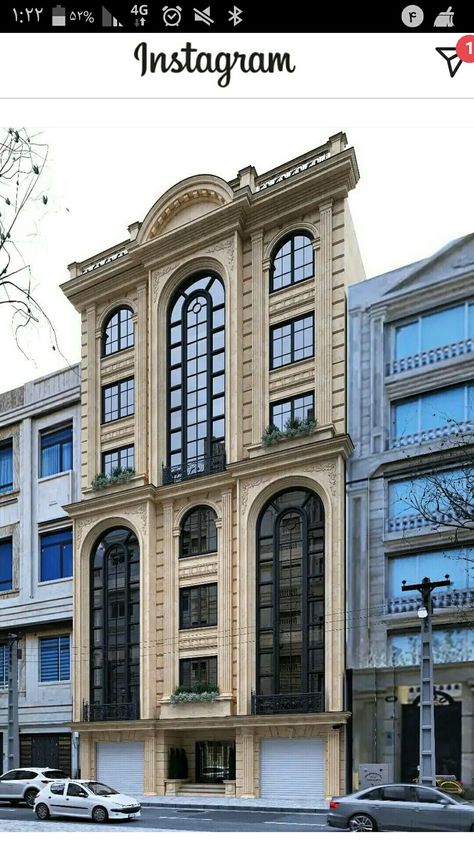 Bilding Elivation New, Bilding Elivation, House Degine, Classic Elevation, Staircase Window, Neoclassical Interior Design, Classic Facade, Luxury Mansions Interior, Neoclassical Interior