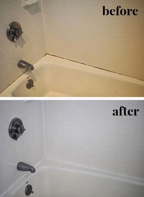 The Chronicles of Home: Update an Old Bathtub in Three Easy Steps Old Bathtub, Bathtub Remodel, Home Remodeling Diy, Diy Remodel, Shower Cleaner, Shower Remodel, Bathtub Shower, House Projects, Home Repairs