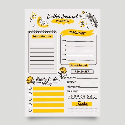 Alfabet Font, Planner Diario, Journal Elements, Bullet Journal Planner, Bullet Planner, Weekly Planner Template, Planner Notepad, Routine Planner, Planner Stationery