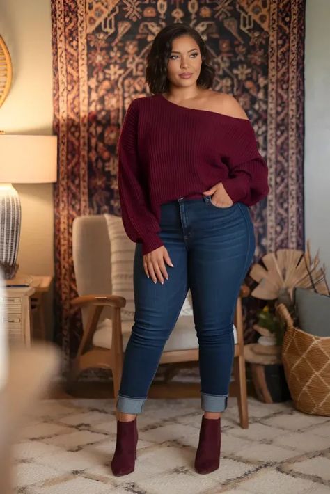 Plus Size Date Outfit Winter, Plus Size Chic Outfits Classy Casual, Cute Plus Size Winter Outfits, Elegant Outfit Plus Size, Winter Outfits For Plus Size Women, Hot Plus Size Outfits, Plus Size Hourglass Outfits, Mid Size Outfits Winter, Size 14/16 Outfits