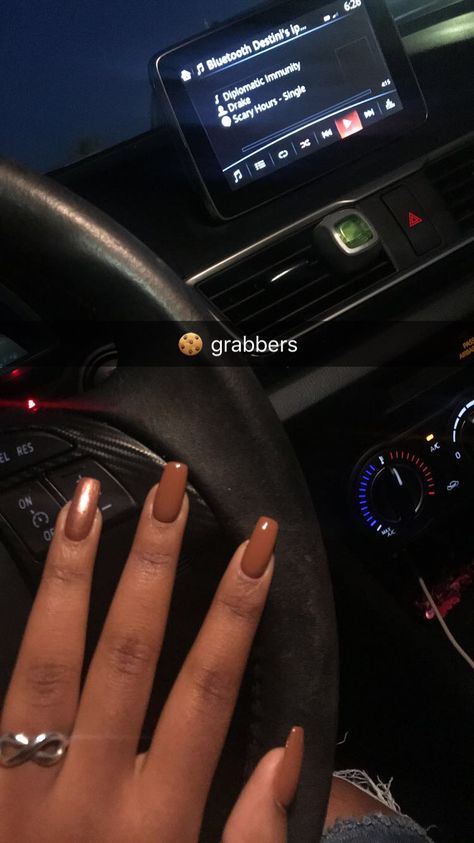 Basic Autumn Nails, Nail Colour For Brown Skin, Feminine Goals, Coloured Nails, Uñas Aesthetic, Black Queens, Nail Colour, Work Nails, Nails Desing