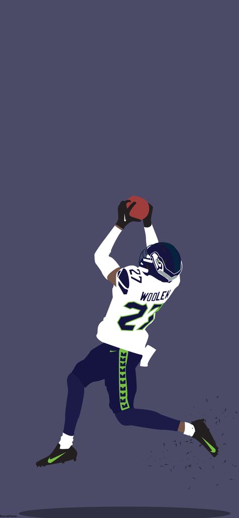 An illustrated wallpaper of the NFL's Seattle Seahawks Pro Bowl Cornerback Tariq Woolen Seahawks Wallpaper, Illustrated Wallpaper, Cool Football Pictures, Nfl Seahawks, Nfl Football Art, Seattle Seahawks Football, Nfl Photos, Seahawks Football, Back Wallpaper