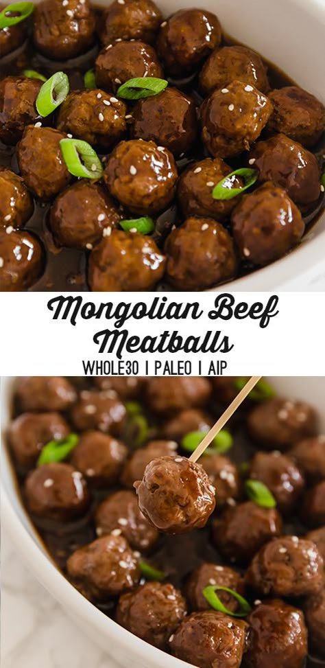 Mongolian Beef Meatballs, Aip Dinner, Aip Diet Recipes, Unbound Wellness, Aip Meals, Cooking With Ground Beef, Paleo Appetizers, Autoimmune Paleo Recipes, Aip Paleo Recipes