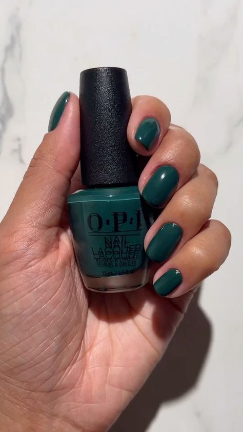 Swipe to discover the full Christmas collection line up with #OPITerriblyNice 🎄🎀🎉 Are you feeling - naughty colours, nice hues OR BOTH?… | Instagram Opi Stay Off The Lawn, Emerald Green Nail Polish, Dark Green Nail Polish, Green Toe Nails, Dark Green Nails, Green Nail Polish, Nail Essentials, Xmas Nails, Opi Nails