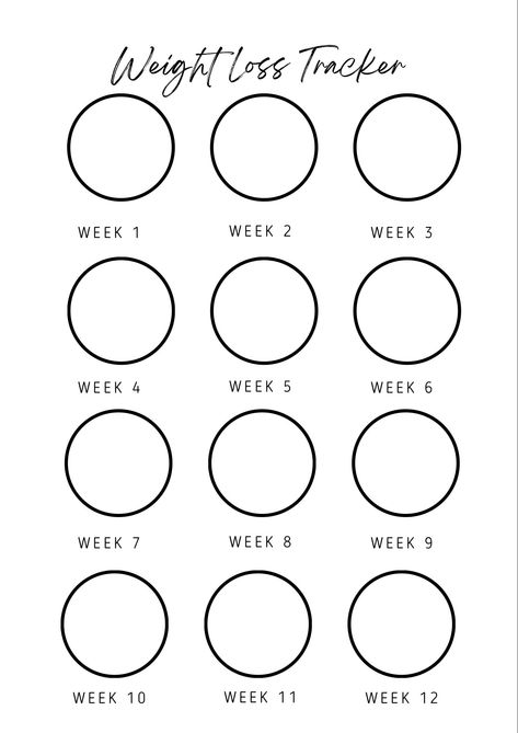 12 week weight loss tracker! Perfect for keeping track of your weight loss journey!  This listing if for an instant download digital printable PDF A4 / US Letter - No hard copy will be sent  Cute and fun way to keep you motivated and track your progress. Includes:  * Weekly weigh in chart - 12 weeks of weekly weigh in progress  Files will be available to download after purchase, please contact me if you have any problems downloading and printing. Please message me with any feedback or anything else you would like included in future. If you love your product an Etsy review would be very much appreciated. Weekly Weigh In, Free Monthly Planner, 12 Week Challenge, Weight Tracker, 12 Weeks, Self Healing, Lettering Fonts, Healthy Tips, Digital Printables