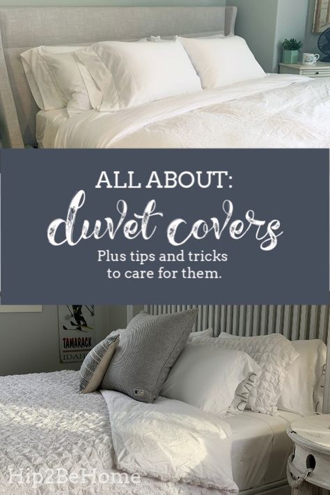 King Duvet On Queen Bed, Duvet Cover Sets Farmhouse, King Duvet Cover Master Bedrooms, Bedding 101, Best Duvet Covers, Bed Linen Design, King Duvet Cover Sets, Luxury Duvet Covers, White Linen Bedding