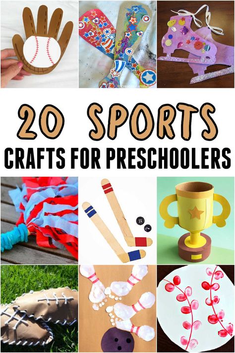 Sports Arts And Crafts, Sports Crafts For Kids, Arts And Crafts For Kids Easy, Paper Plate Animals, Sports Crafts, Crafts For Preschoolers, Sport Craft, Party Place, Party Places