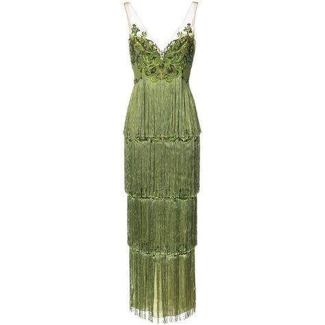 Marchesa Notte embroidered tassel-trimmed gown ($1,295) ❤ liked on Polyvore featuring dresses, gowns, marchesa, green, green dress, tiered maxi skirt, green evening dress, green sequin dress and long green skirt Sequin Skirt Long, Sequin Maxi Skirt, Sheer Embroidered Dress, Long Green Skirt, Green Evening Gowns, Green Sequin Dress, Green Maxi Skirt, Green Evening Dress, Sequin Evening Gowns