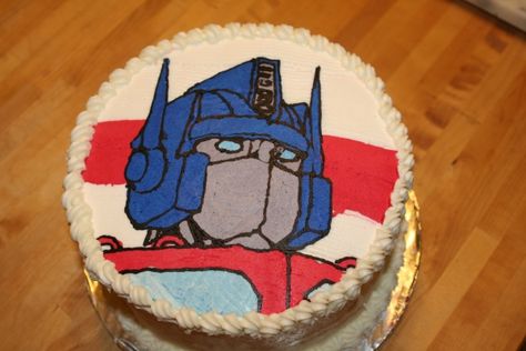 Logo Transformers, Prime Cake, Optimus Prime Cake, Transformers Birthday Cake, Transformers Party, Transformers Cake, Transformers Birthday Parties, Transformers Birthday, Transformer Party