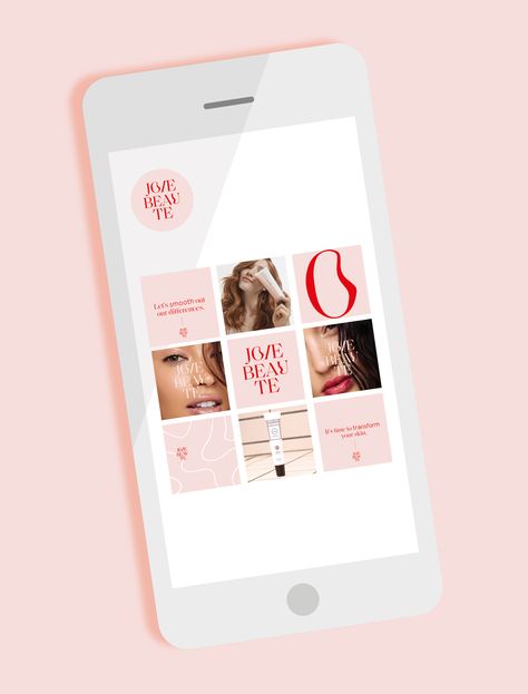 Etsy Shop Branding, Social Media Branding Design, Beauty Marketing, Red Colour Palette, Design Websites, Instagram Layout, Instagram Feed Ideas, Social Media Branding, Website Inspiration