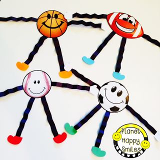 Sport Craft Ideas, Sport Crafts For Preschool Art Projects, Sport Art And Craft For Preschool, Sports Theme Art Projects For Kids, Sport Crafts For Kids, Sports Theme Art, Sports Day Invitation, Soccer Ball Crafts, Sports Day At School