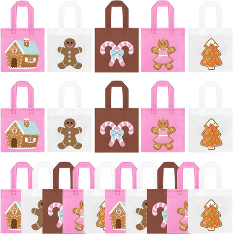 20Pcs Christmas Party Favor Bags,Gingerbread Man Theme Party Gifts Bags Reusable Pink Candy House Birthday Party Bags with Handles for Girls Christmas Party Supplies Baby Shower #ad #christmas #christmasparty #pinkchristmasbirthday #merrybirthday Gingerbread Girl Birthday Party, Gingerbread Man Birthday Party, Christmas Jammies Party, House Birthday Party, Birthday Party Bags, Girls Christmas Party, Pink Girl Birthday, Gingerbread Gifts, Gingerbread Party