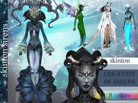 yugoza's Skinton for female sim mermaids Siren Sims 4 Mermaid Cc, Art Vampire, Alpha Cc, Sims Medieval, Sims 4 Cas Mods, Dengeki Daisy, Mermaid Stuff, Sims 4 Body Mods, Sims 4 Gameplay