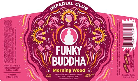 Beer Design Ideas, Beer Branding Design, Craft Beer Packaging, Beer Packaging Design, Beer Label Design, Morning Wood, Funky Buddha, Beer Design, Beer Packaging