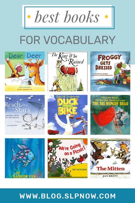 It can be a challenge to find the perfect book when you’re trying to implement literacy-based therapy with a mixed group -- one that I know that struggle all too well. Because I’m always on the hunt for amazing books to use, I put together a series of blog posts that highlight some of my favorites. This week is all about: The Best Books For Vocabulary! Click through to find all 15 books, plus a brief description of each, over on the blog! Llama Classroom, Enhance Vocabulary, Preschool Speech Therapy, Vocabulary Book, Core Vocabulary, Speech Ideas, Amazing Books, Preschool Speech, Speech Therapy Materials