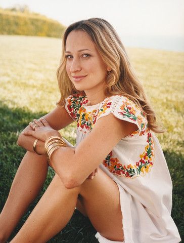 New Year’s: Jewelry Designer Jennifer Meyer’s Resolutions | Tory Daily Jack Spade, Boho Beauty, Jennifer Meyer, Edie Parker, Mexican Dresses, Celebrity Portraits, Summer Chic, House Of Harlow, Textiles Fashion