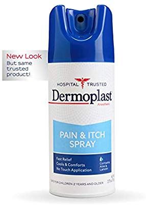 AmazonSmile: Dermoplast Pain & Itch Spray, 2.75 Ounce (Pack of 1) Can: Health & Personal Care Burn Relief, Post Natal Care, Expecting Mother Gifts, Hospital Bag Essentials, Postpartum Health, Baby Nursery Inspiration, Itch Relief, Organic Bath Products, Postpartum Care