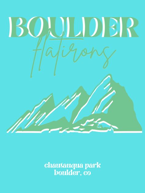 Flatirons Boulder, Boulder Flatirons, Flat Iron, Sticker Shop, Bouldering, Sticker Design, Sell Your Art, For Sale, Quick Saves