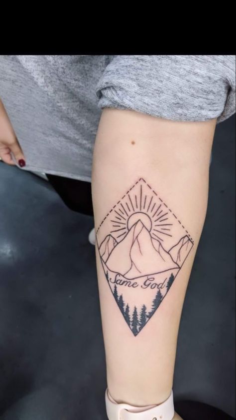 Mountains And Valleys Tattoo, Mountain Valley Tattoo, Valley Tattoo, Mountain Valley, Triangle Tattoo, Geometric Tattoo, Tatting, Tattoos, Quick Saves