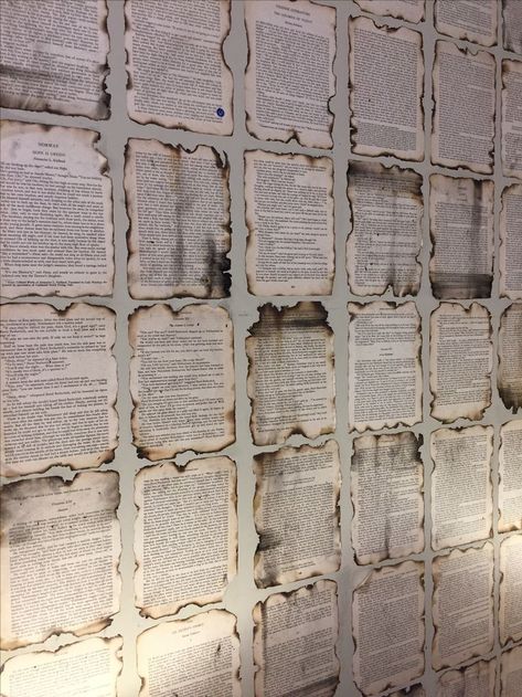 Burnt Book Pages, Book Page Walls, Book Pages On Wall Aesthetic, Book Pages Room Decor, Bookpage Decor, Book Pages On Wall Bedroom, Bookpage Wall, Book Pages On Wall, Book Pages Wall Decor