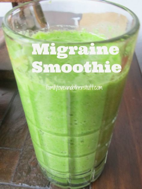 Migraine Smoothie, Smoothie Easy, Headache Remedy, Natural Migraine Relief, Migraine Diet, Headache Relief Instant, Natural Headache, Migraine Prevention, Natural Headache Remedies