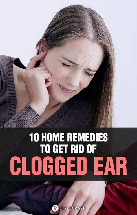 Top 10 Home Remedies To Get Rid of Ear Congestion (Clogged Ear): This post lets you know how to unclog ears, given here are the simple ways in which you can get rid of the condition. #remedies #homeremedies #cloggedear #health #wellness Clogged Ear Remedy, Unclog Ears, Ear Congestion, Blocked Ears, Clogged Ears, Top 10 Home Remedies, Ear Wax, Cold Home Remedies, Hair Food