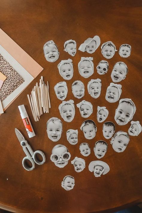 Face On Cupcake, Birthday Face Cupcake Toppers, 1st Birthday Cupcake Toppers, First Birthday Face Cupcakes, 1st Birthday Crafts For Babies, Baby Face Cupcake Toppers, These Are The Days, Diy Birthday Decorations For Kids, Oh What Fun Birthday Party